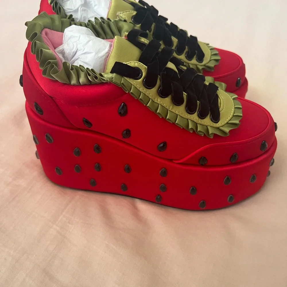 Dolls Kill x Strawberry Shortcake Platform Shoes